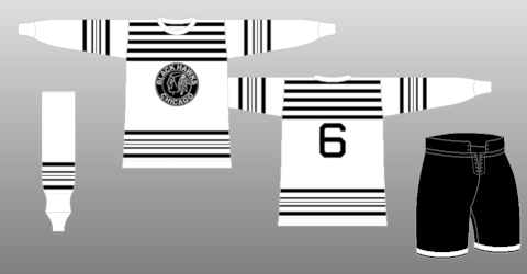black and white blackhawks jersey