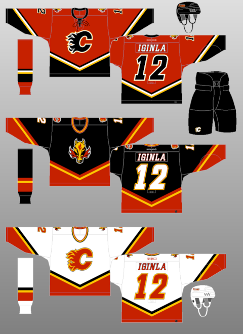 calgary flames home jersey