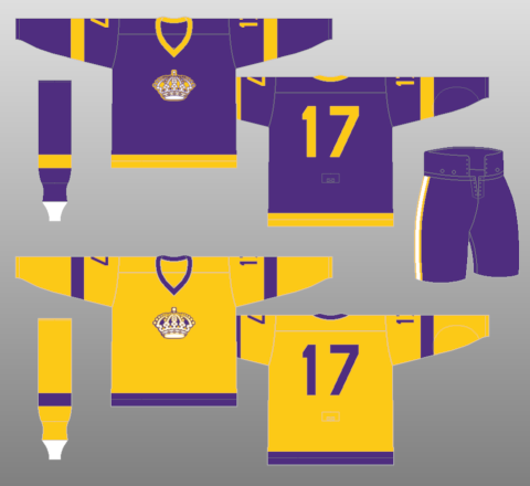 los angeles kings old jerseys