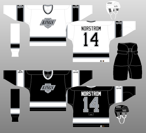 Los Angeles Kings 1995-96 - The (unofficial) NHL Uniform Database