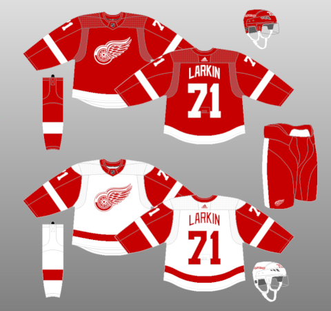 kids red wings jersey