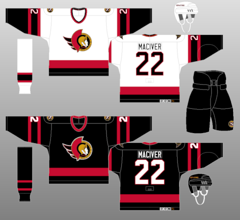 ottawa senators 90s jersey