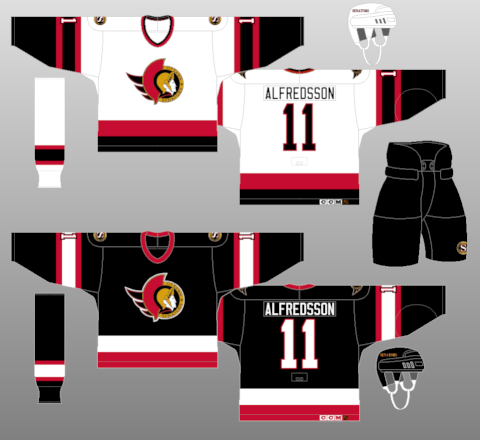 ottawa senators white jersey