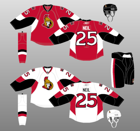 nhl ottawa senators jersey