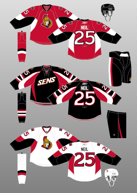 ottawa senators uniforms