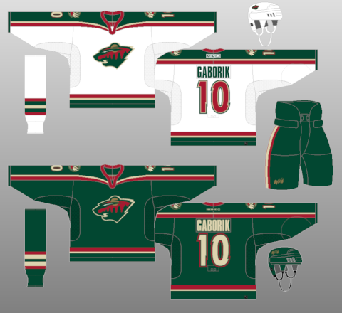 minnesota wild original green jersey 